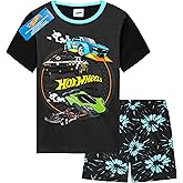 Hot Wheels Clothing Set for Boys with 2 Piece T Shirt and Shorts Matching Clothes Set Race Car Gifts for Boys