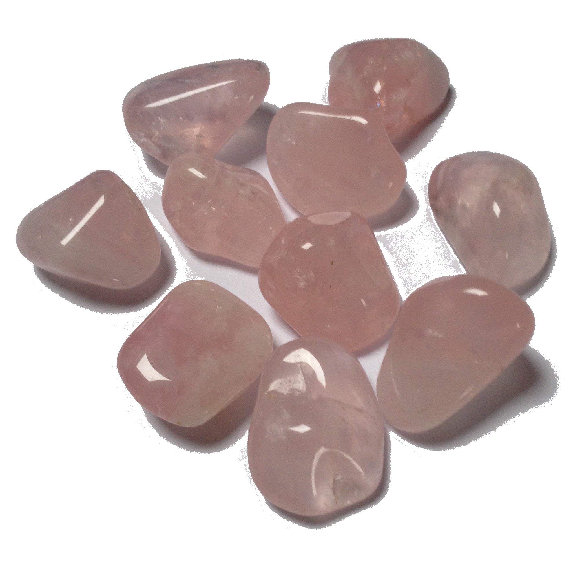 5 x Rose Quartz Tumble Stone Crystals - Healing Crystal - Love, Compassion, Self Esteem - Crystal Therapy Tumblestone