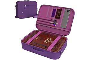 DEHITE Bible Covers for Women Large and Medium Size Bible Case Bag Fit Book Up to 10.1 x 7.1 x 1.9 In - | Pen Slots | Zippered Pocket | Shoulder Strap | - Marsala Church Christian Gift