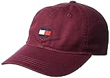 Tommy Hilfiger Men's Ardin Dad Hat, Zinfandel, One