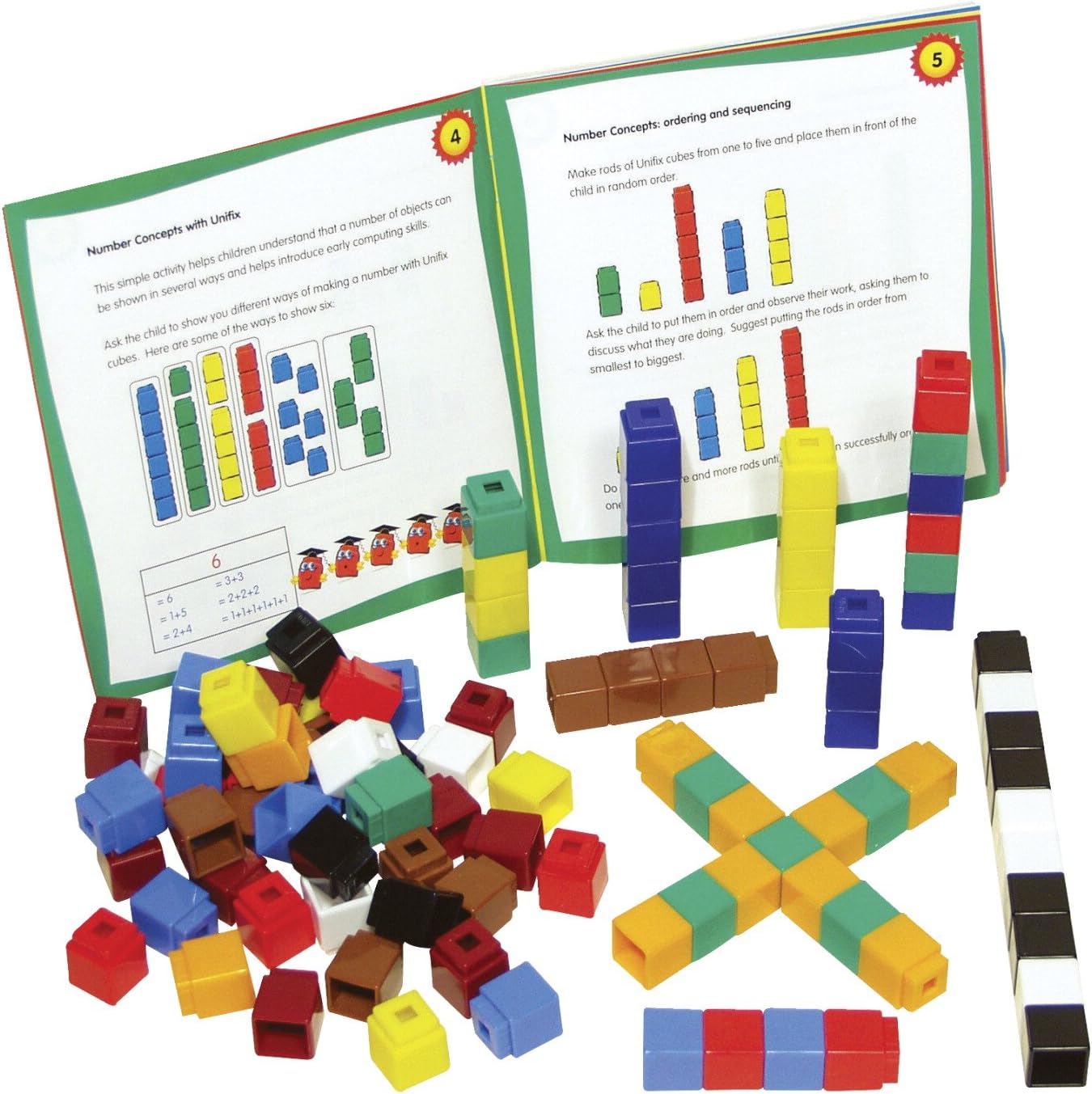 Didax Educational Resources Unifix Cubes Set (100 Pack): Toys & Games