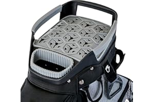 ASK ECHO 2024 SLC-130 Golf Cart Bag with 15 Way Full Length Dividers Top, Premium Quiet Golf Cart Bag with Rain Cover for Men