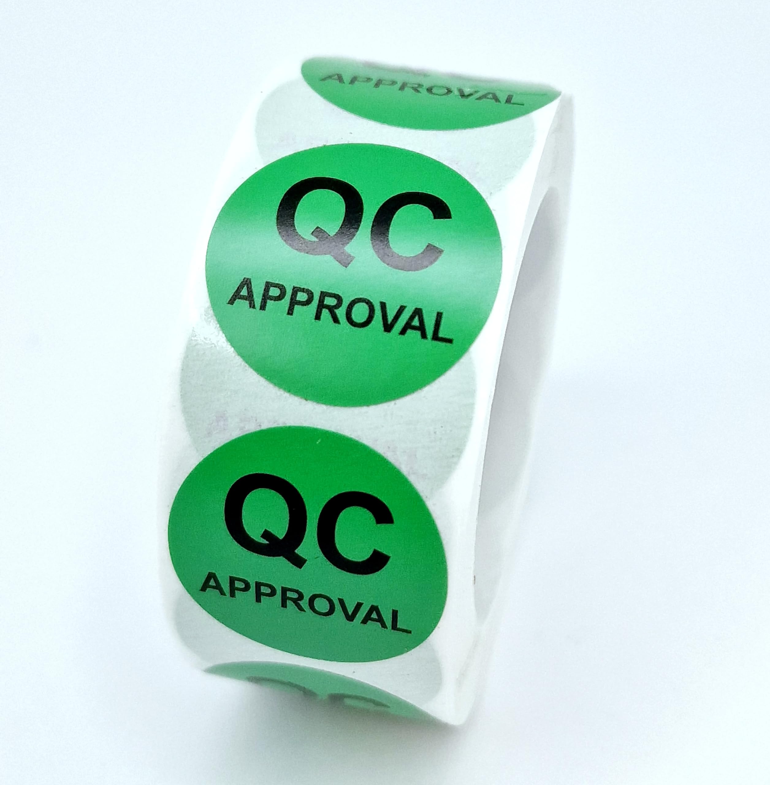 MajorCrafts 500 Labels per roll 2.5cm 1" QC Quality Control Round Sticker Labels (QC Approval - V097)