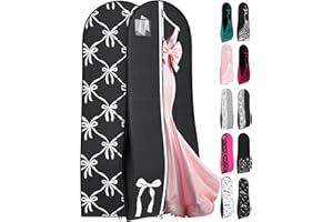 Your Bags 72" Tapered Long Dress Bags for Gowns - Wedding Dress Garment Bag for Dresses - Long Garment Bags for Hanging Clothes, Closet Storage, Hanging Garment Bags, Travel Bridal Dress Bag for Women