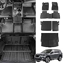 Cargo Liner Fit For 2021-2024 Nissan Rogue Cargo Mat TPE All Weather Trunk Mat For 2021 2022 2023 2024 Nissan Rogue Accessories(Non Sport Model