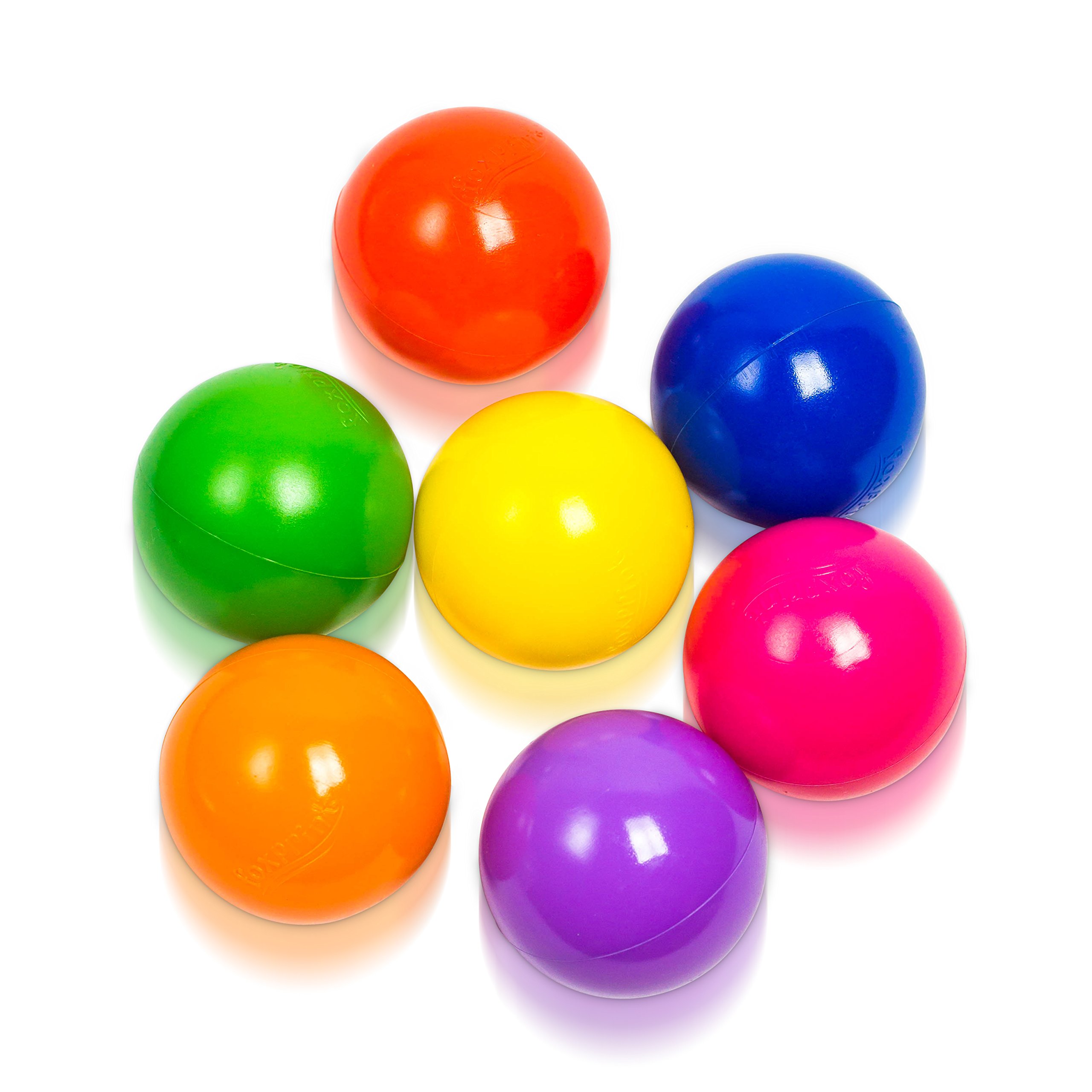 Soft Plastic Kids Play Balls Non Toxic, 50 Phthalate BPA Free Crush