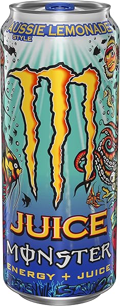 MONSTER ENERGY JUICE AUSSIE STYLE LEMONADE, ENERGY + JUICE, 16 OZ (PACK OF 15)