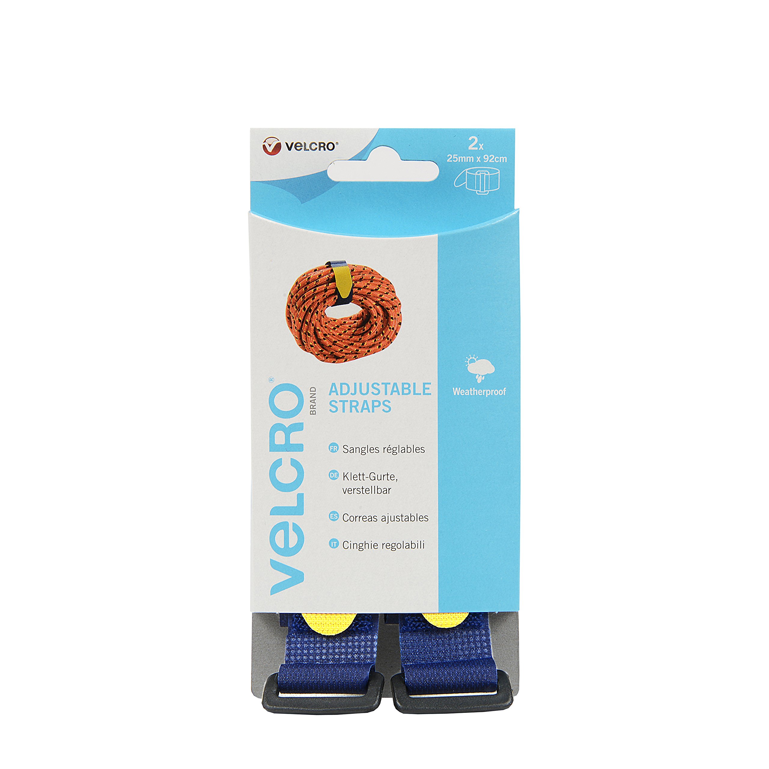 VELCRO Brand VEL60327 All Purpose Straps, 25 mm x 92 cm - Blue — image 1