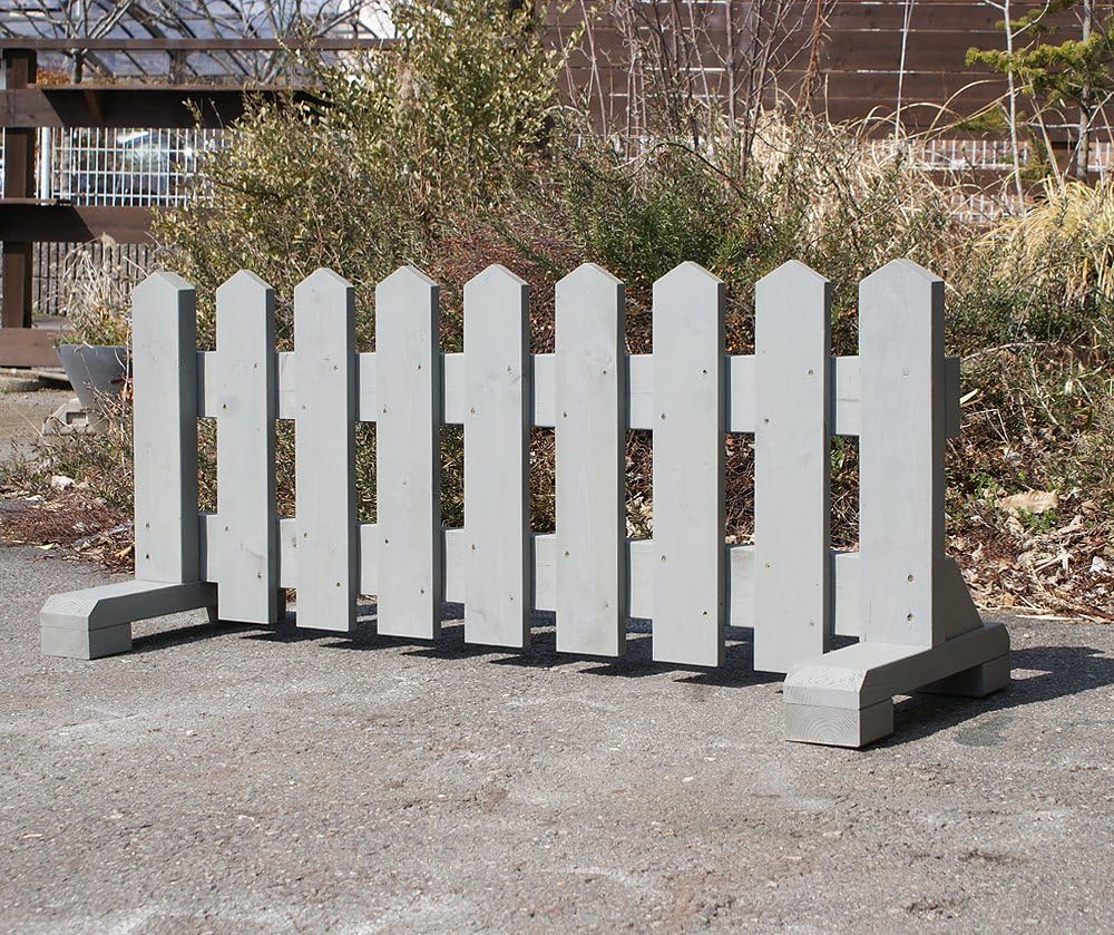 Amazon 木製 ペット フェンス 幅1cm グレー 受注製作 小型犬用 サークル 手作り ウッドフェンス 犬 ペット 屋外 仕切り ゲート 飛び出し防止 庭雑貨ドットコム バリア ゲート 通販