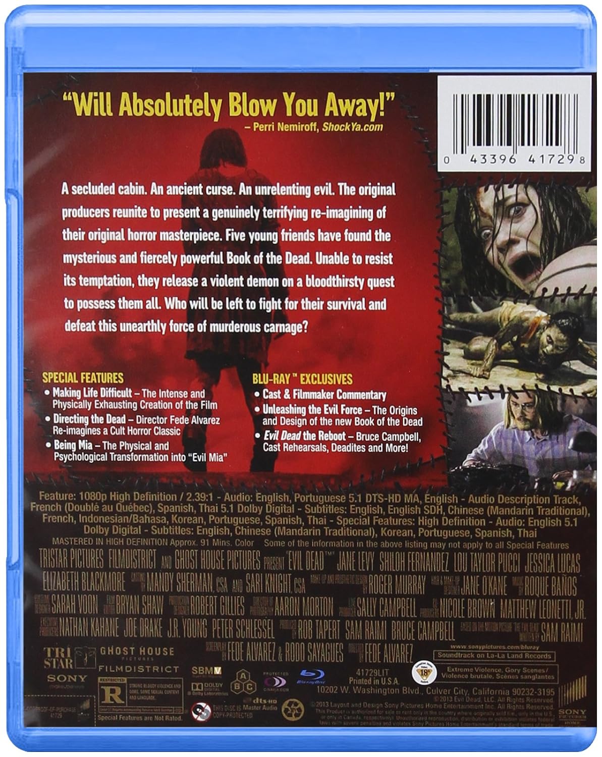 Evil Dead Blu Ray 2013 Us Import Amazon Co Uk Dvd Blu Ray