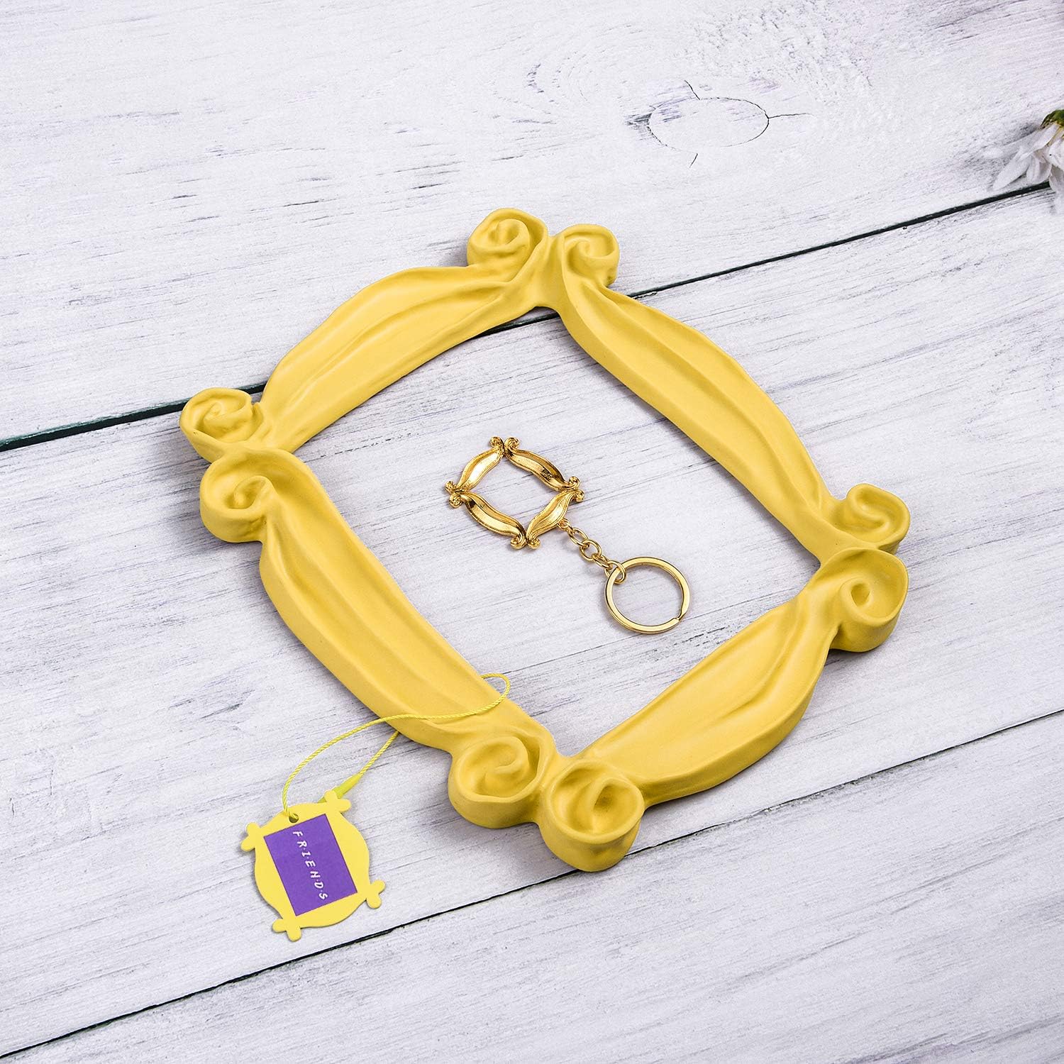 Peephole Frame, Like Monica's Door Frame,100% Handmade Yellow Door Frame What You Want and It's Great Present for a Fan (US-phole Frame-US)