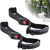 2 PCS Car Adjustable Grab Handles, Car Handle Strap Assist for Elderly | Car Door Handle, Safety Handle Portable Vehicle Support Grab Bar for Trucks, SUVs, Vans, Cars and ATVs (Black)