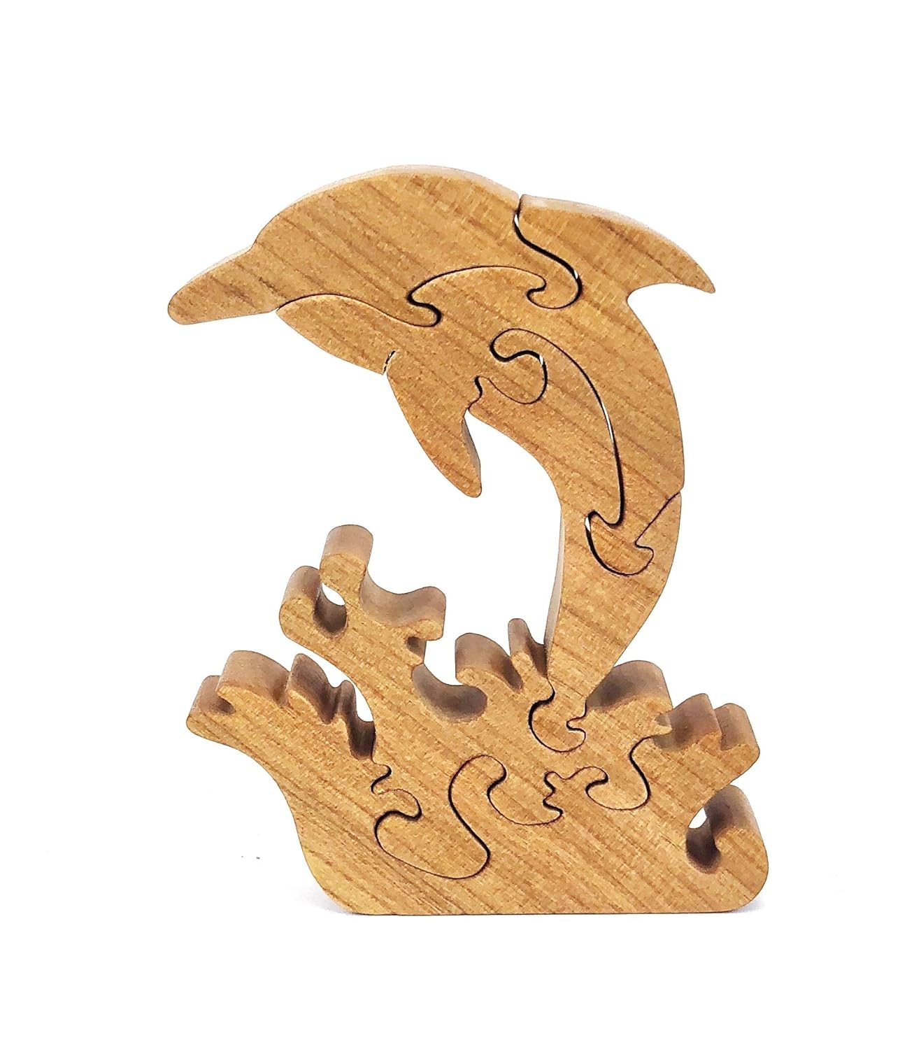 wooden dolphin