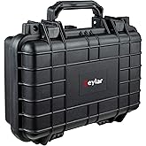 Eylar Tactical Hard Gun Case Water & Shock Proof With Foam TSA Approved 11.6 Inch 8.3 Inch 3.8 Inch