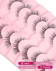 Cat Eye Lashes Short Wispy Strip Lashes that Look