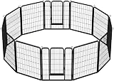 Yaheetech Heavy Duty Dog Playpen 12 Panels 100cm Fence Large/Medium Pets