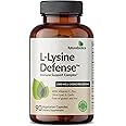 Futurebiotics L-Lysine Defense Immune Support Complex 1500 MG Per Serving with Vitamin C, Zinc, Olive Leaf & Garlic - Non-GMO, 90 Vegetarian Capsules