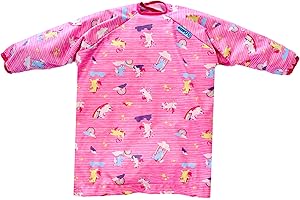 BIBaDO Mess Proof Baby Feeding Bibs, Long Sleeve Weaning Essential 6 to 36 Months Toddler Bib, Waterproof, Machine Washable