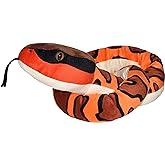 Wild Republic Eastern Cottonmouth, Snake Plush, Stuffed Animal, Plush Toy, Kids Gifts, 54 inches