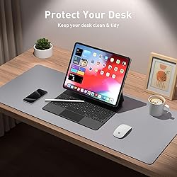 Aothia Leather Desk Pad Protector, Mouse
