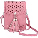 seOSTO Womens Small Crossbody Bag For Woman, Tassel Wallet Purse,Gifts For Teenage Girls