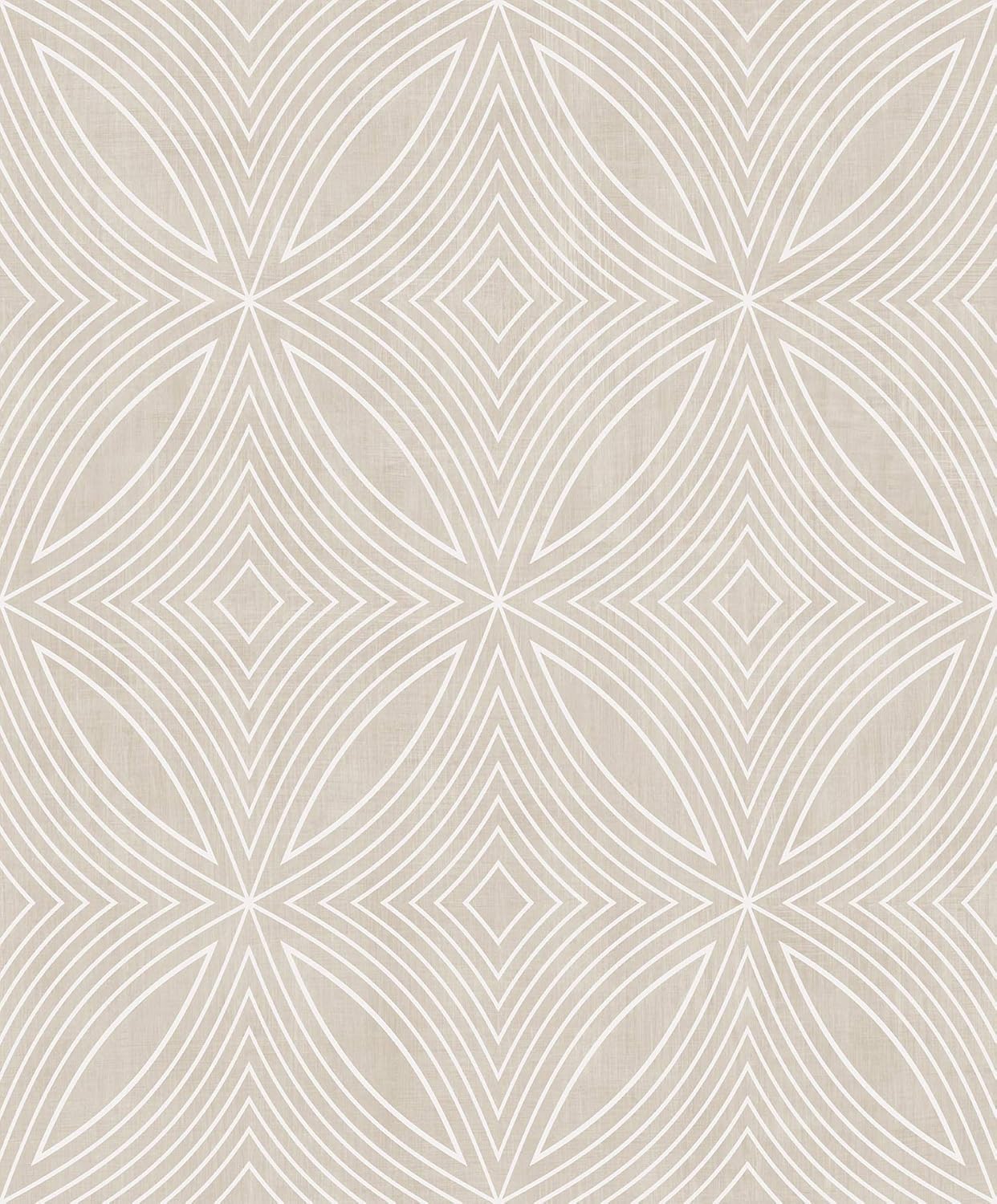Galerie G67722 Special FX Kaleidoscope Design Wallpaper, Taupe/Silver, 10m x 53cm, Taupe/ Silver