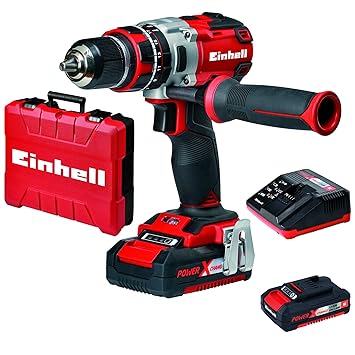 Einhell Akku Schlagbohrschrauber TE-CD 18 Li-i Brushless Power X-Change (Lithium Ionen, 18 V, 2 Gang, 60 Nm, LED Licht, Koffe