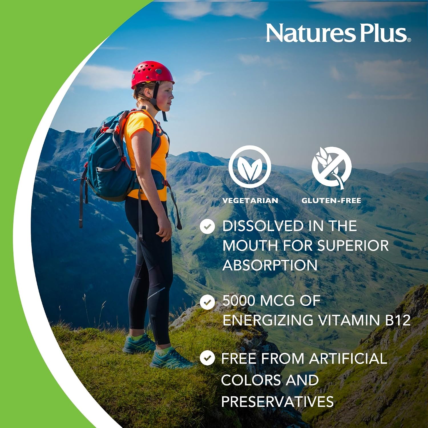 NaturesPlus Shot-O B12 Methylcobalamin, High Strength, Active, Chewable Vitamin B12 Tablets, Energy Booster, Gluten Free - Image 5