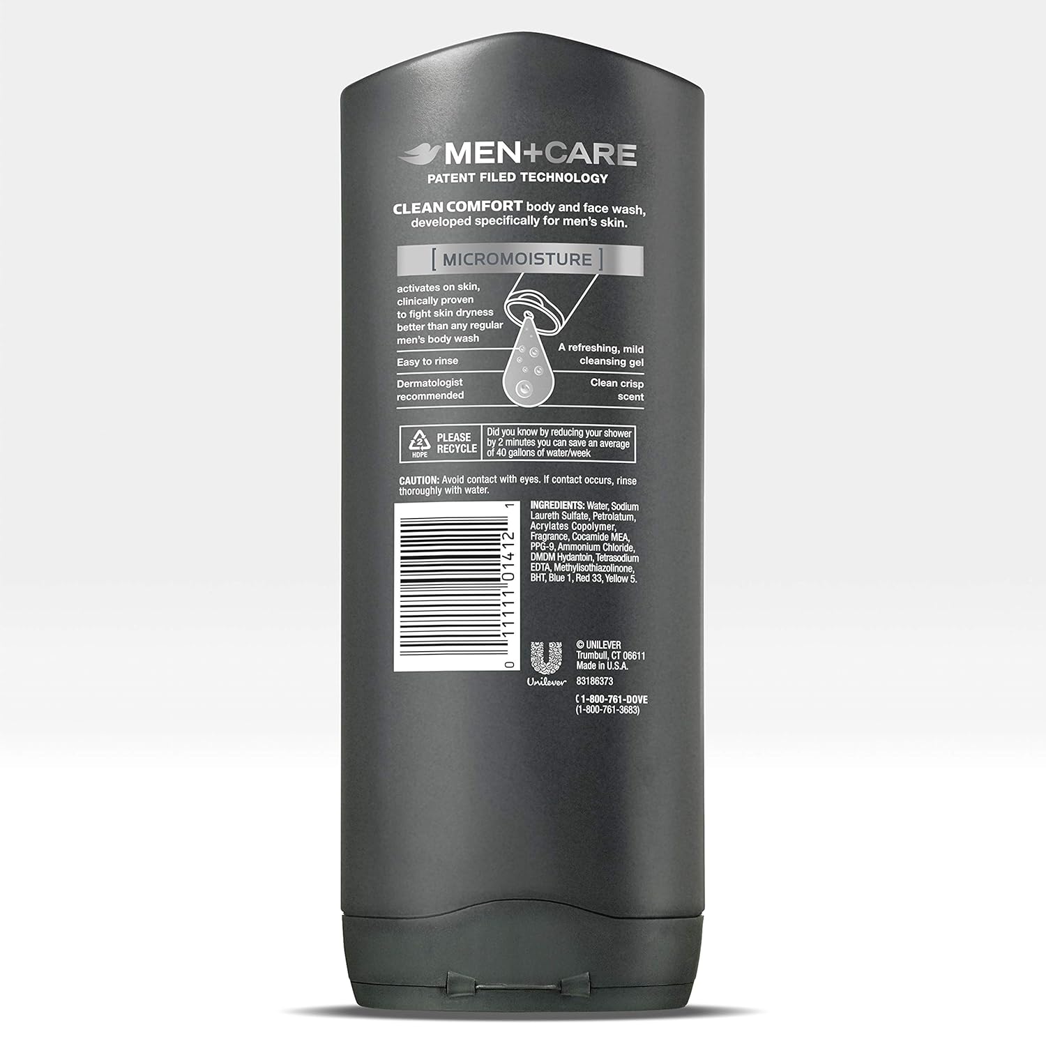Dove Men+Care Body Wash and Shower Gel Extra Fresh 18 oz 4 Count Dermatologist Recommended Shower Gel and Bodywash Effectively Washes Away Bacteria While Nourishing Your Skin: Beauty