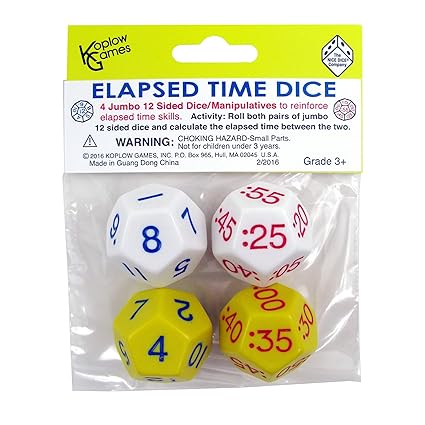 Koplow Games KOP18848 Elapsed Time Dice Learning Aid