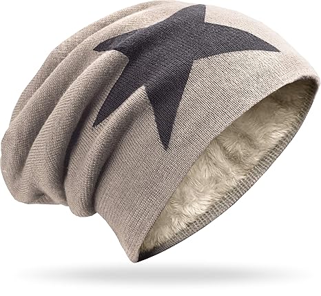 NavyBlu® Lange Unisex Slouch Beanie Strickmütze