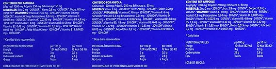 SANON - SANON Jalea Real con Vitaminas 20 ampollas de 10 ml