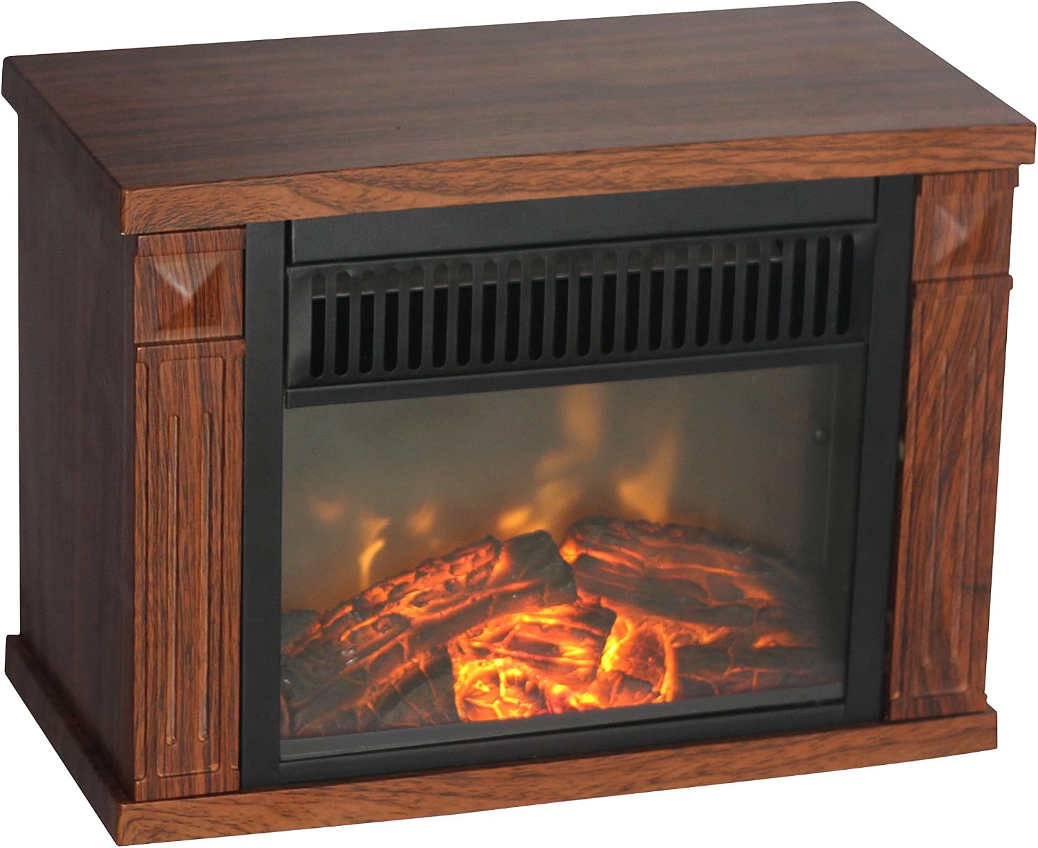 Comfort Glow EMF160 Mini Hearth Electric Fireplace, Wood