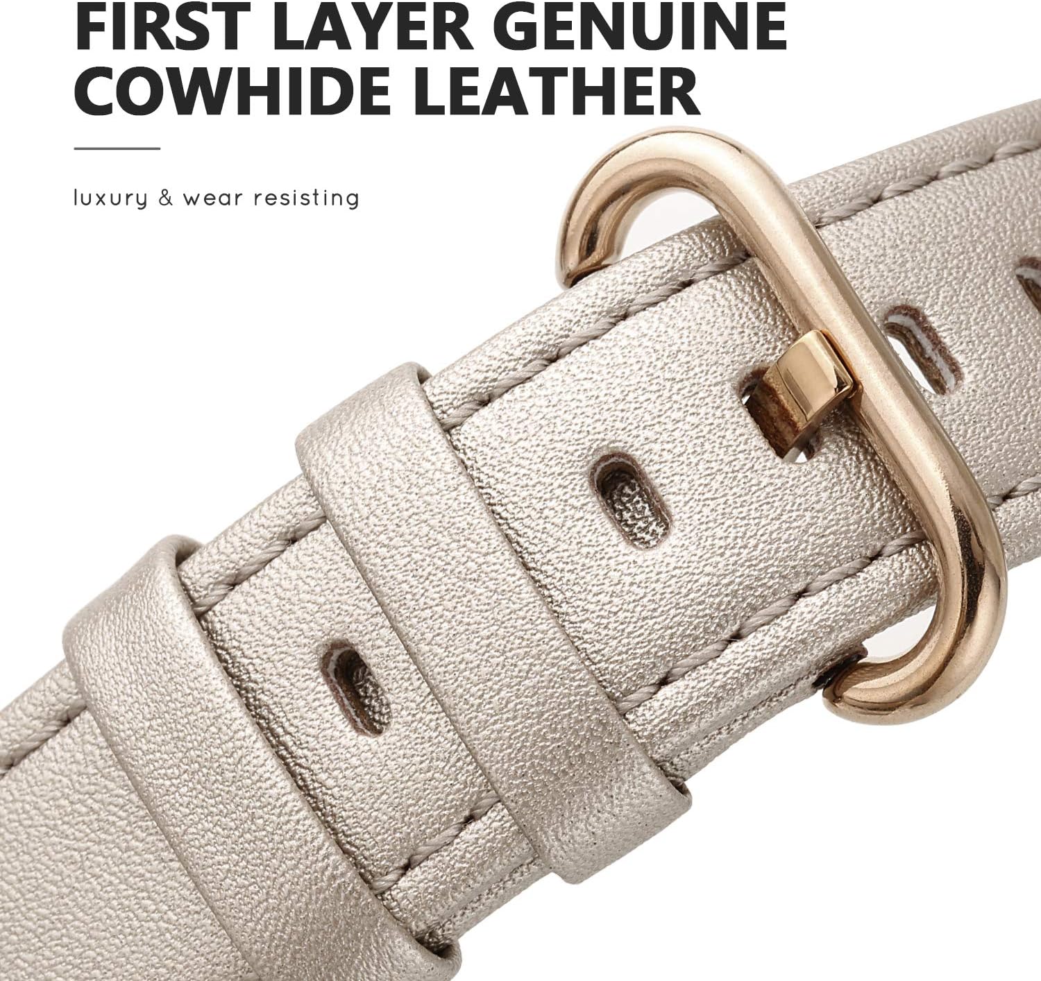 SWEES Leather Strap Compatible for iWatch Band 38mm 40mm - Image 4