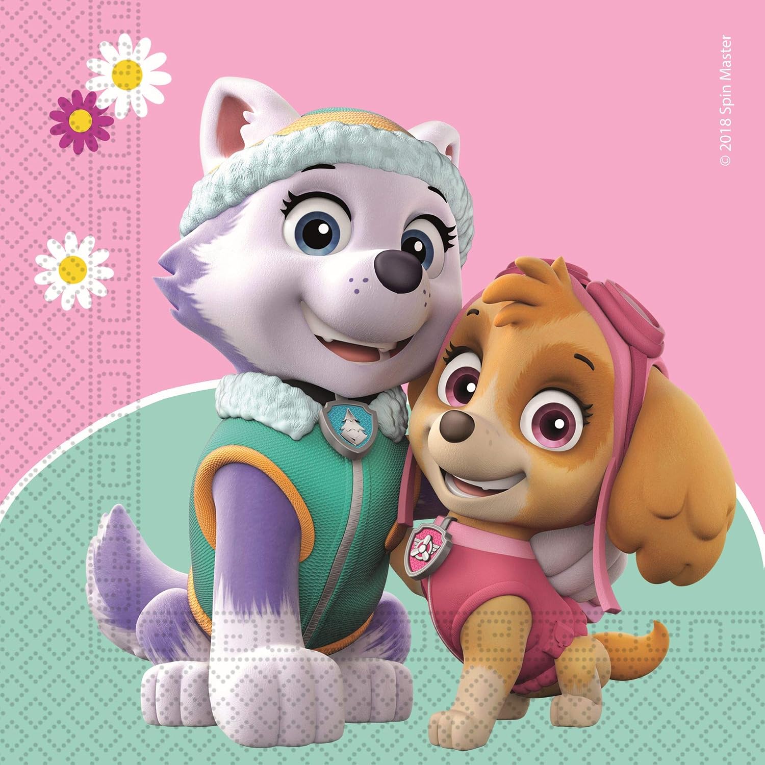 Procos 10133066 Children's Birthday Party Set S Paw Patrol Skye and Everest Multi-Coloured, Colourful - Image 5