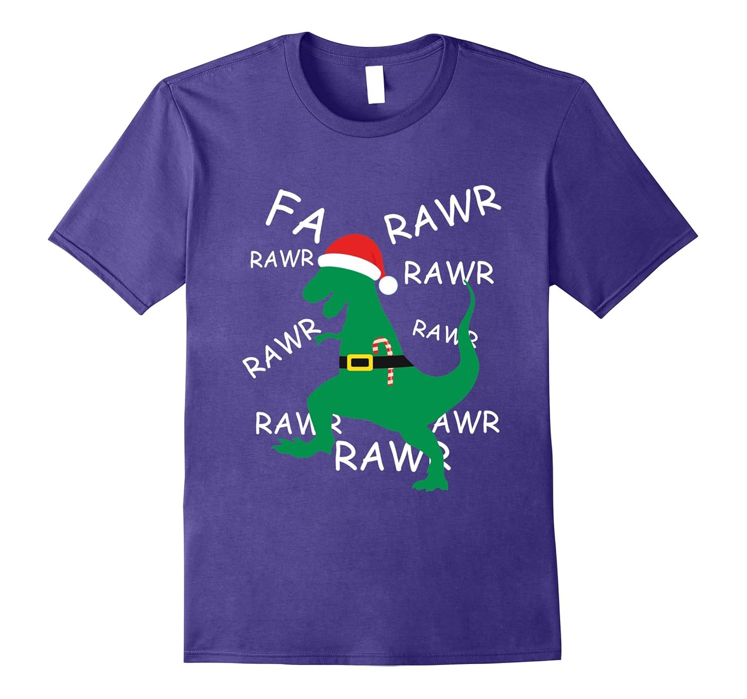 Christmas Funny Dinosaur T-Rex Fa Rawr Rawr Little Boy Shirt-Rose