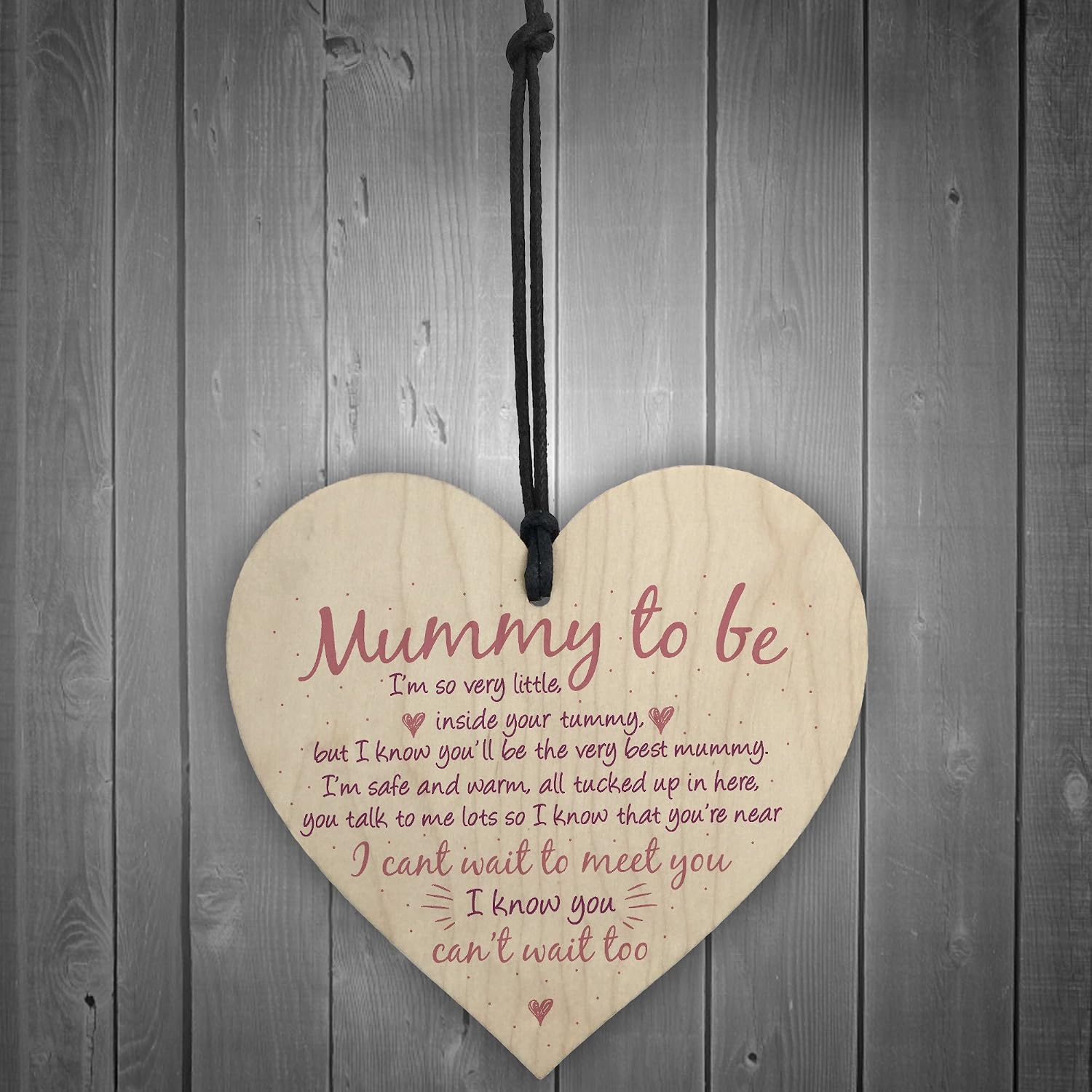 Red Ocean Mummy To Be Sign Baby Shower Mum Friendship Gift Party Decoration New Baby From Bump Present, 10 x 10 cm - Image 3