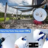 AMLOOPH 30M 2MM Garden Wire Rope Kit for Climbing Plants, Lights - 48pcs view 9