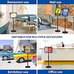 VAIIGO 4 Packs 8.5x11 Inch Sign Stand - Adjustable
