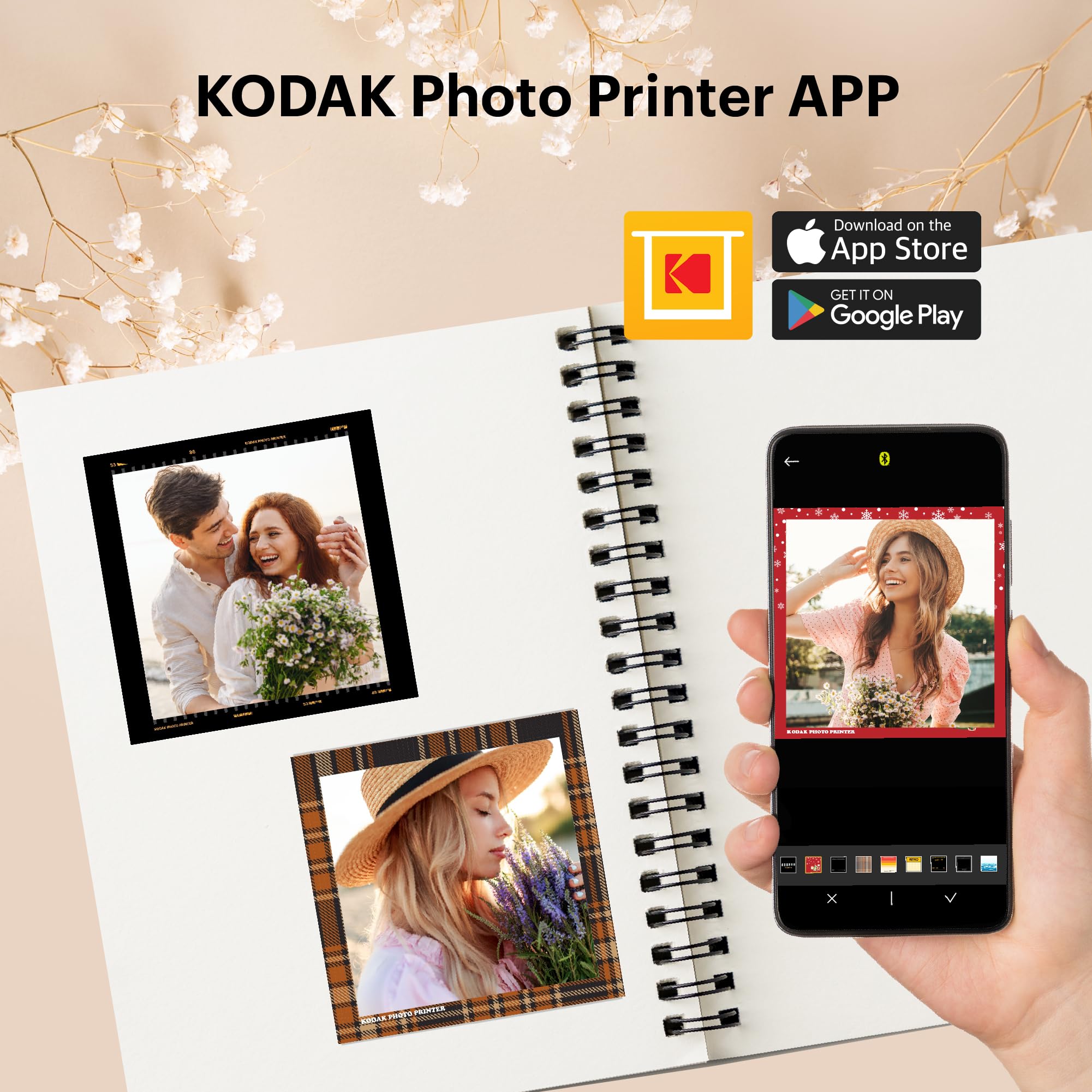 KODAK Mini Shot 3 Retro 4PASS 2-in-1 Instant Digital Camera and Photo Printer (3x3 inches) Initial 8 Sheets + 60 Sheets Gift Bundle, Yellow (NOT Zink)