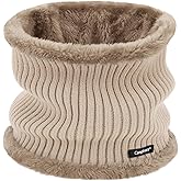 Winter Neck Warmer for Men Women Ski Neck Gaiter Scarf Thick Lined Windproof Scarves