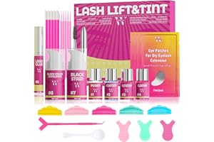 Lash Lift and Tint Kit, Lift Kit With Tint, Eyelash & Eyebrow Perm Kit Eyelash Curling Lash Extension Set, Lash Perm Kit Deta