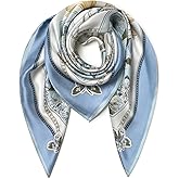 SHIROUYU 100% Pure Mulberry Silk Scarf 35" Large Square Lightweight Headscarf –Women’s Hair Wraps The shawl-With Gift Packed