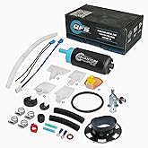 "QFS In-Tank EFI Fuel Pump w/Fuel Pressure Regulator, Tank Seal, Strainer Replacement for (2004-2007) Honda CBR1000, 16700-MEL-013"