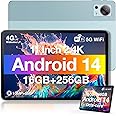 DOOGEE T30S 11 Inch Tablet, 2.4K Android 14 Tablet with 16GB RAM 256GB ROM, Octa-Core Gaming Tablets with 8580mAh Large Battery,Blue