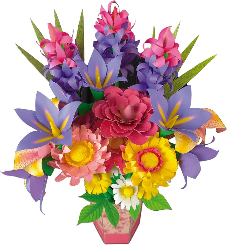 - Bouquet de Flores Silvestres de Arte Floral | Kit de trabalhos manuais para fazer dezanove flores silvestres de papel sem necessidade de cola ou tesoura. Dos 14 anos (20141)