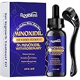 5% Minoxidil Hair Growth for Men and Women: Extra Strength Minoxidil Kit Hair Loss Treatment Serum with Rosemary for Faster Stronger Thicker Hair Growth 2 Fl Oz