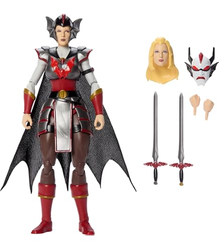 Masters Of The Universe Figurine Kobra Khan 18 Cm - 30 Articulations, Coiffe Amovible Et Accessoires, New Eternia