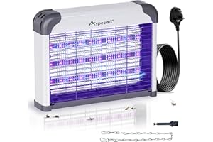 Aspectek LED Bug Zapper Indoor – High-Voltage Mosquito and Fly Trap, Energy-Efficient Insect Killer with 3 Long-Life LED Lamps, Safe & Durable Bug Light Trap for Home