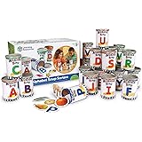 Learning Resources Alphabet Soup Sorters, Early Phonics, ABCs, Alphabet Awareness & Recognition, 208 Pieces, Ages 3+